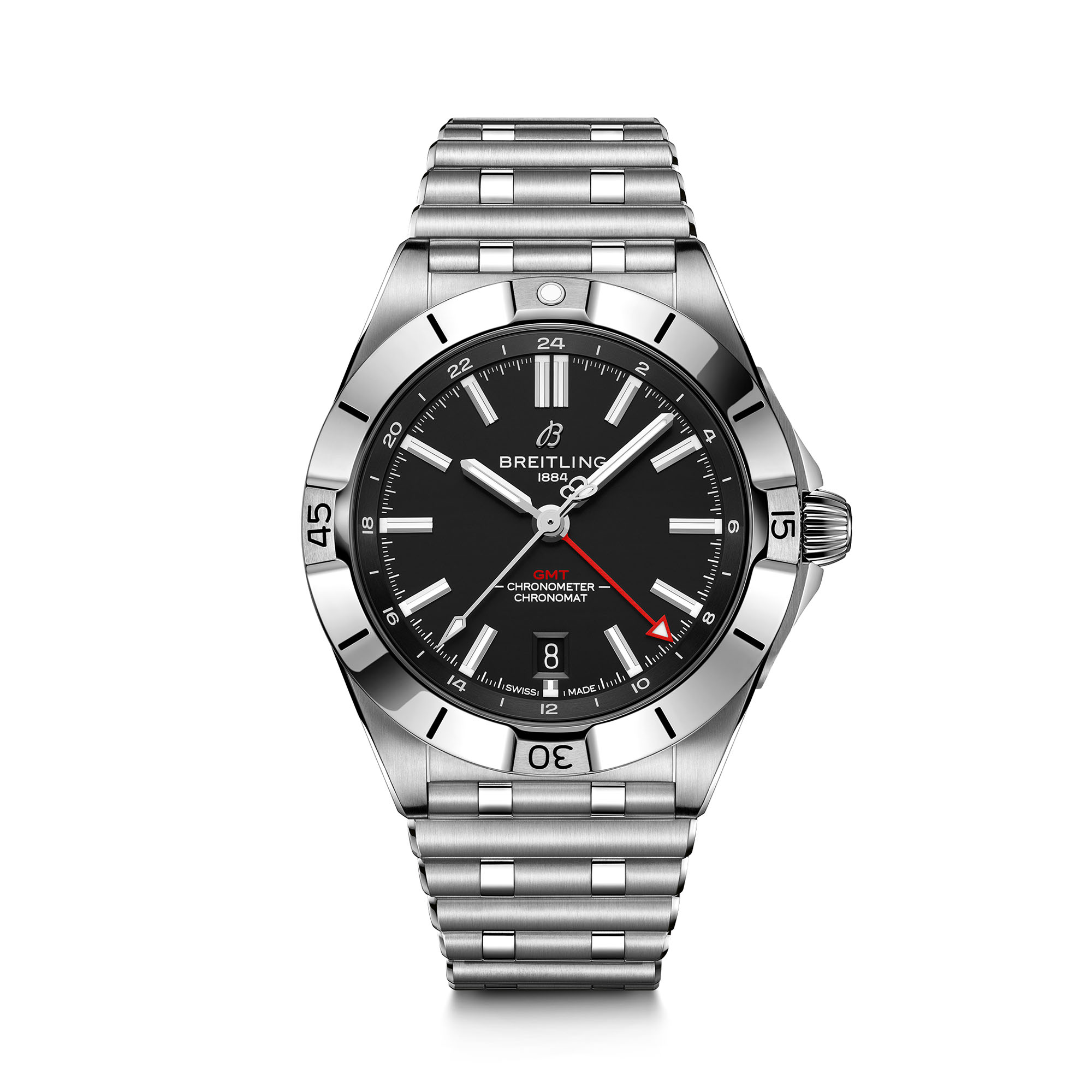Breitling chronomat 47 hotsell gmt stainless steel watch